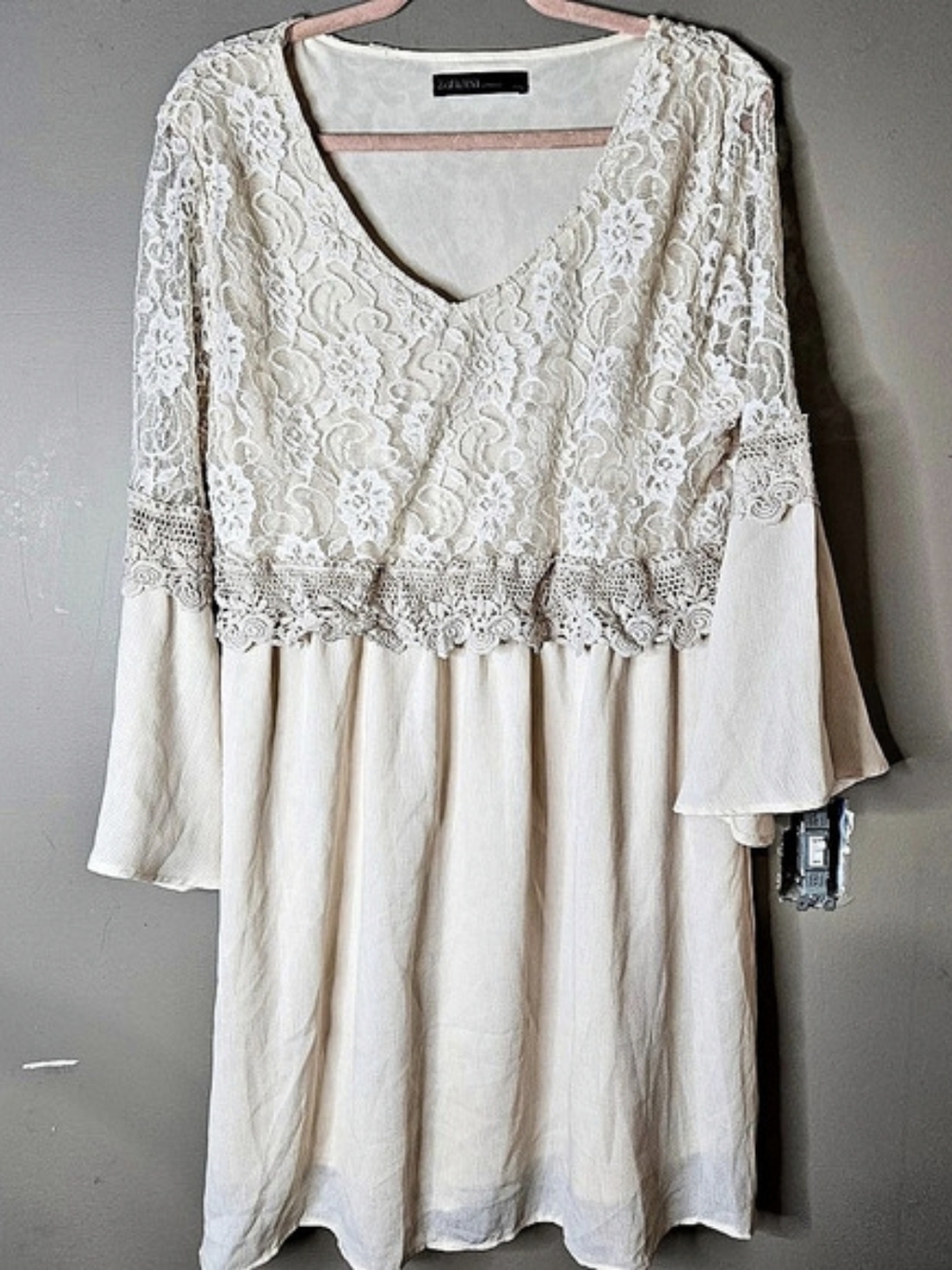 Zanzea Women Long Sleeve Lace Patchwork Dress Long Sleeve Lace Patchwork Mini